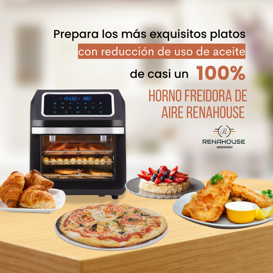 HORNO FREIDOR 12 LITROS CON ACCESORIOS