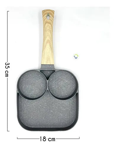 SARTEN EN PIEDRA VOLCANICA 3 O 4 SECCIONES