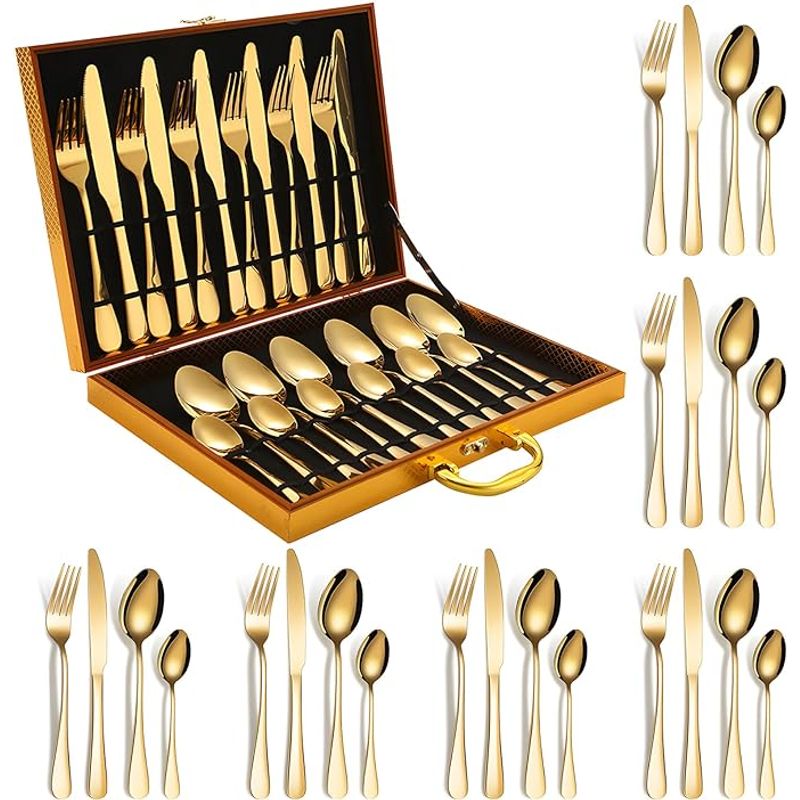 JUEGO CUBIERTOS 24 PIEZAS MALETIN