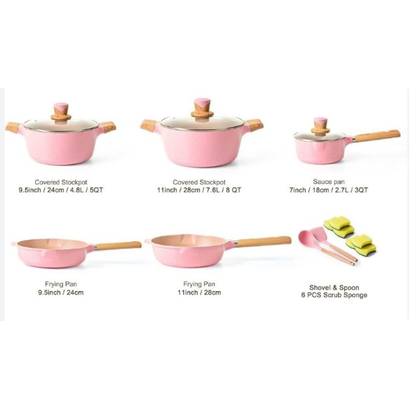 BATERIA DE COCINA EN GRANITO 16 PIEZAS