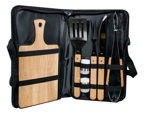 KIT BBQ CON TABLA DE PICAR