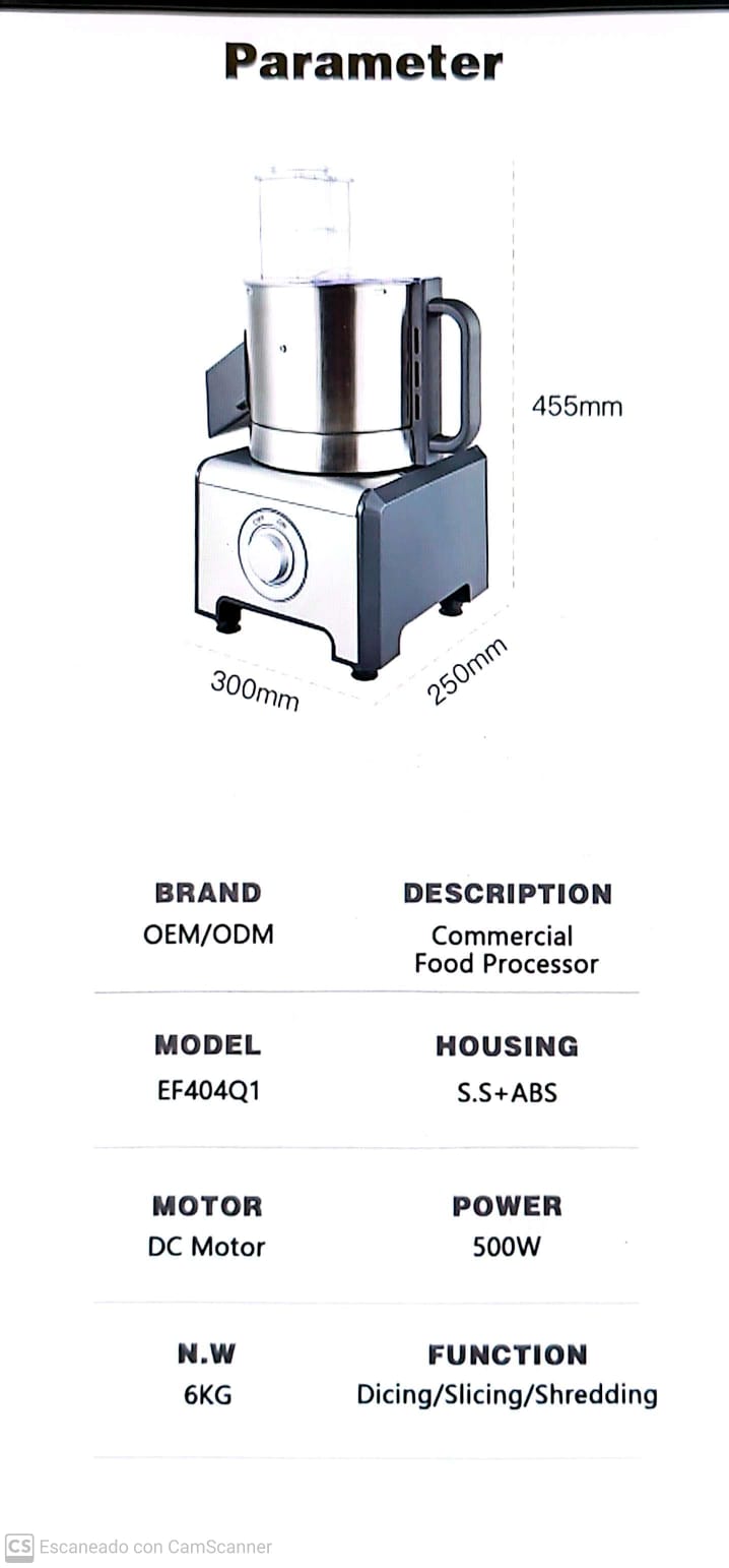 PROCESADOR DE ALIMENTOS
