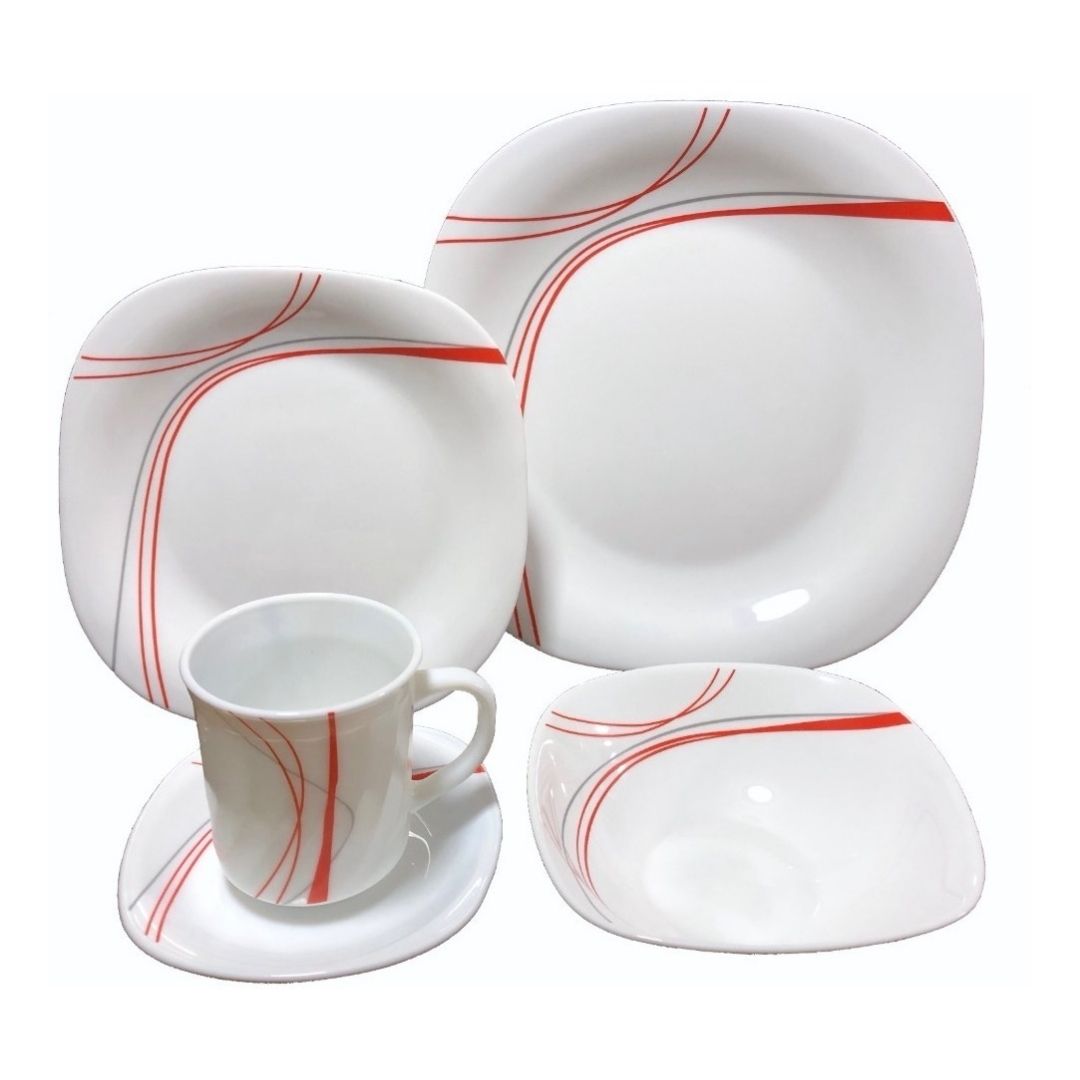 VAJILLA EN VITROCERÁMICA 16 PIEZAS