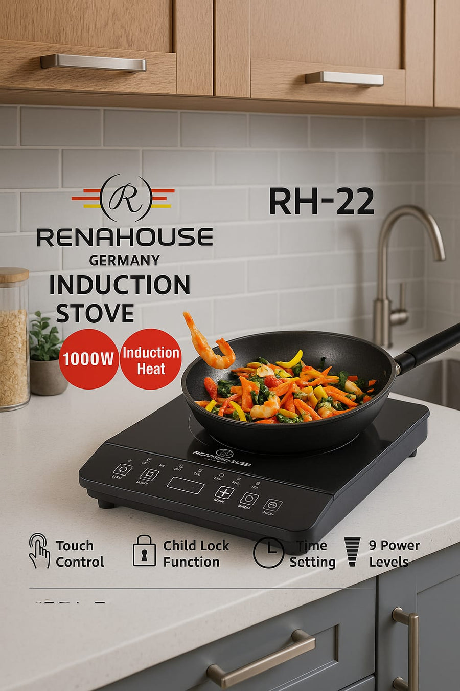 ESTUFA DE INDUCCIÓN 1 PUESTO 110V