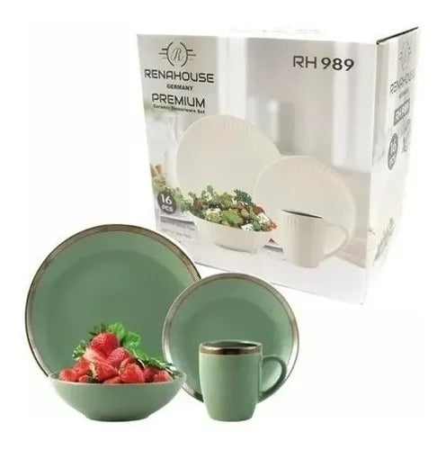 VAJILLA CERÁMICA 16 PIEZAS