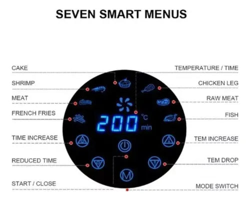 FREIDORA DE AIRE DIGITAL 12 LITROS