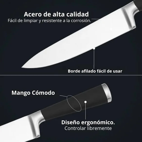 JUEGO DE  CUCHILLOS 6 PIEZAS