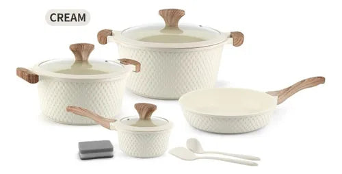 BATERIA DE COCINA 10 PIEZAS EN GRANITO