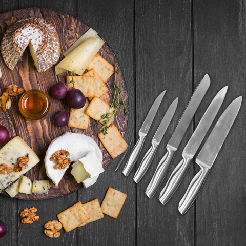 JUEGO DE CUCHILLOS RENAHOUSE BASE AFILADORA