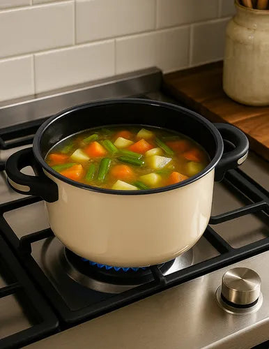 OLLA EXPRESS EN ACERO ESMALTADO 4L