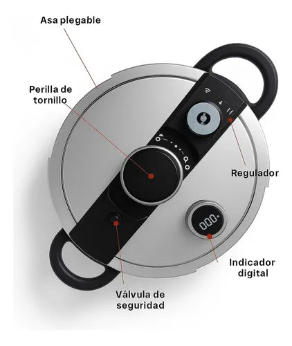 OLLA EXPRESS EN ACERO ESMALTADO 4L