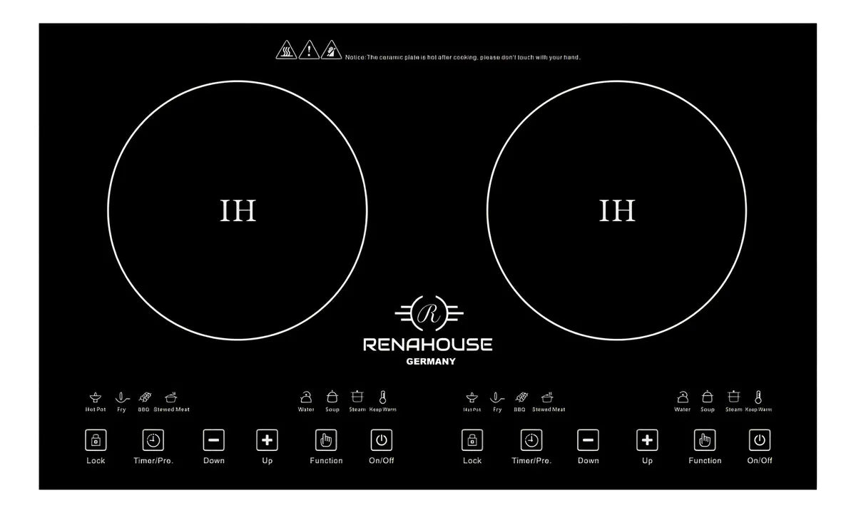 ESTUFA DE INDUCCION 2 PUESTOS 110V