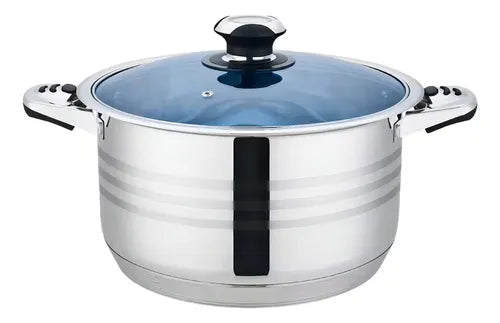 BATERÍA DE COCINA 25 PIEZAS RADIOS EN VIDRIO