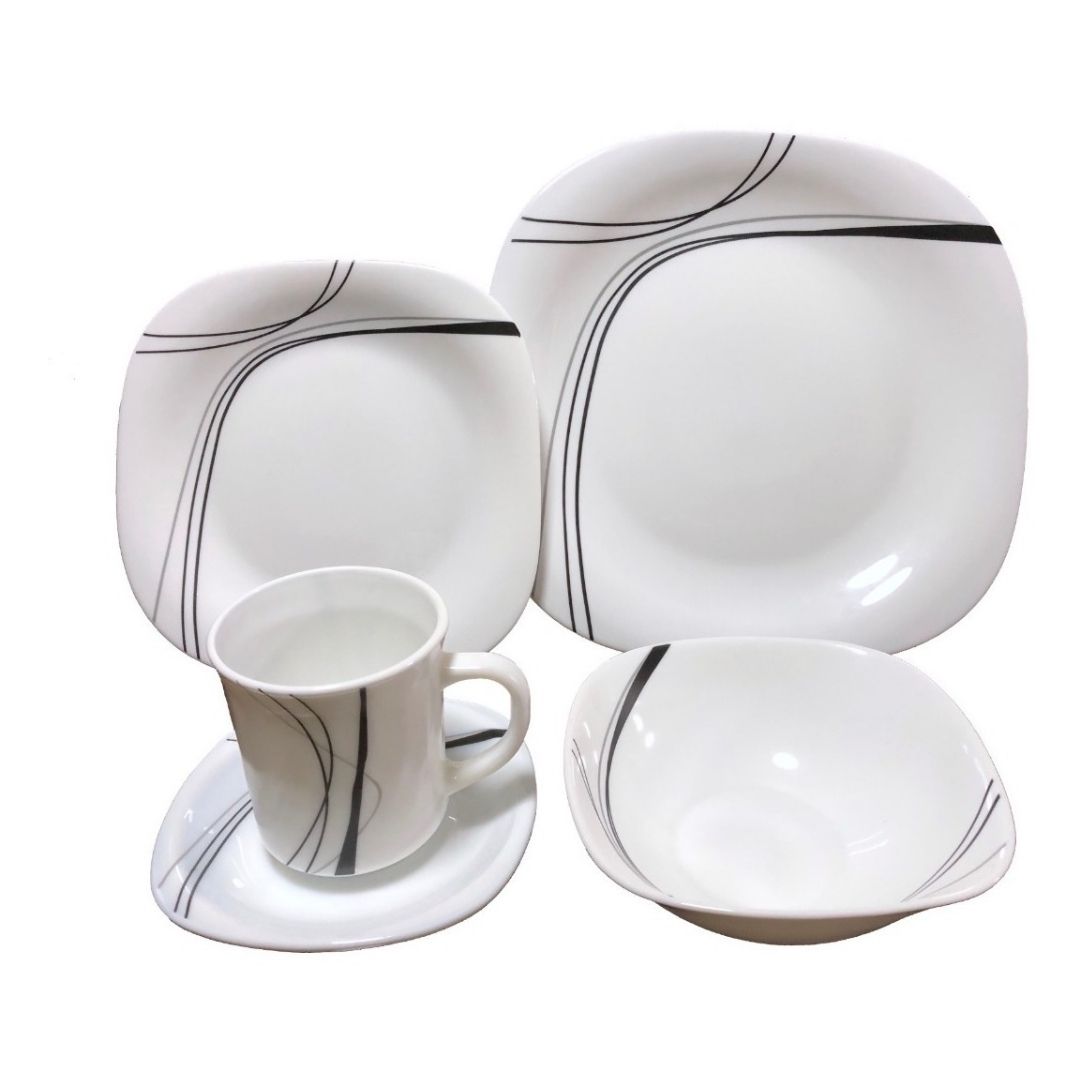 VAJILLA EN VITROCERÁMICA 16 PIEZAS