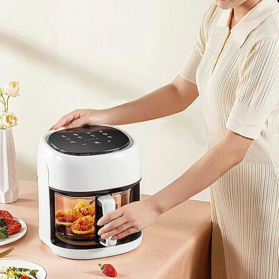 FREIDORA DE AIRE 6 LITROS CANASTA DE CRISTAL