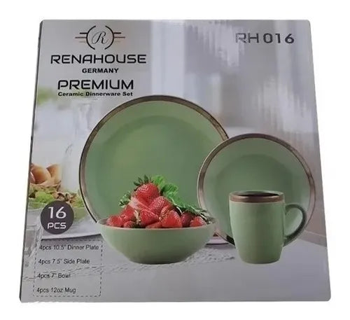 VAJILLA CERÁMICA 16 PIEZAS