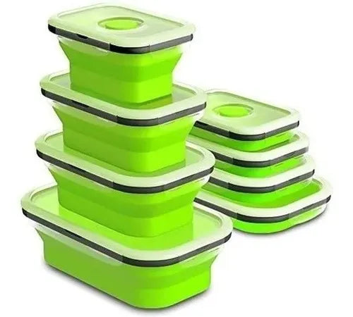 RECIPIENTES EN SILICONA PLEGABLES